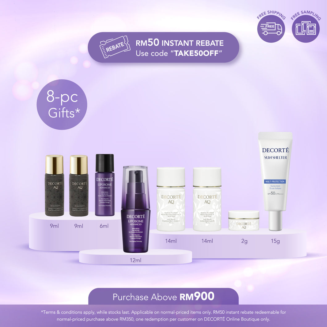 8-pc Beauty Gifts (Order above RM900)