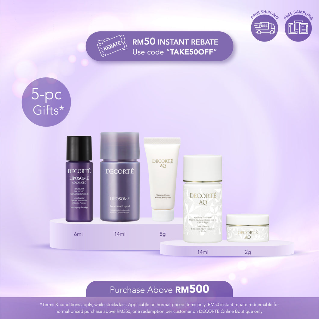 5-pc Beauty Gifts (Order above RM500)